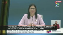 FTS 16:30 27-01: Venezuelan Act. Pres. reaffirms sovereignty