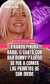 Karol G cantó con Bad Bunny y luego se fue a comer los perritos de San Diego