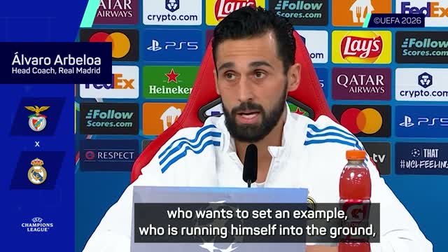 Arbeloa lauds Bellingham's leadership and work ethic