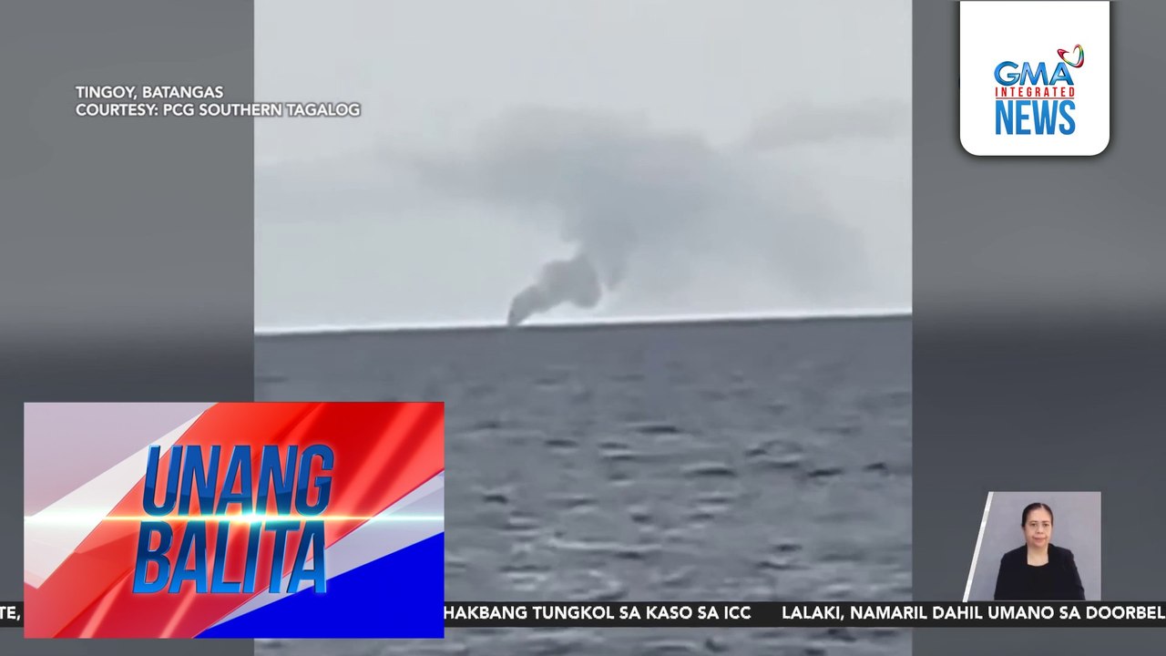 Yate, nasunog; 7 tripulante, nailigtas | Unang Balita