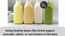Here are 6 ideas for healthy creamy dressings
