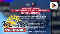 DOH at FDA, nagbabala sa publiko laban sa pagbili ng mga gamot at supplement online