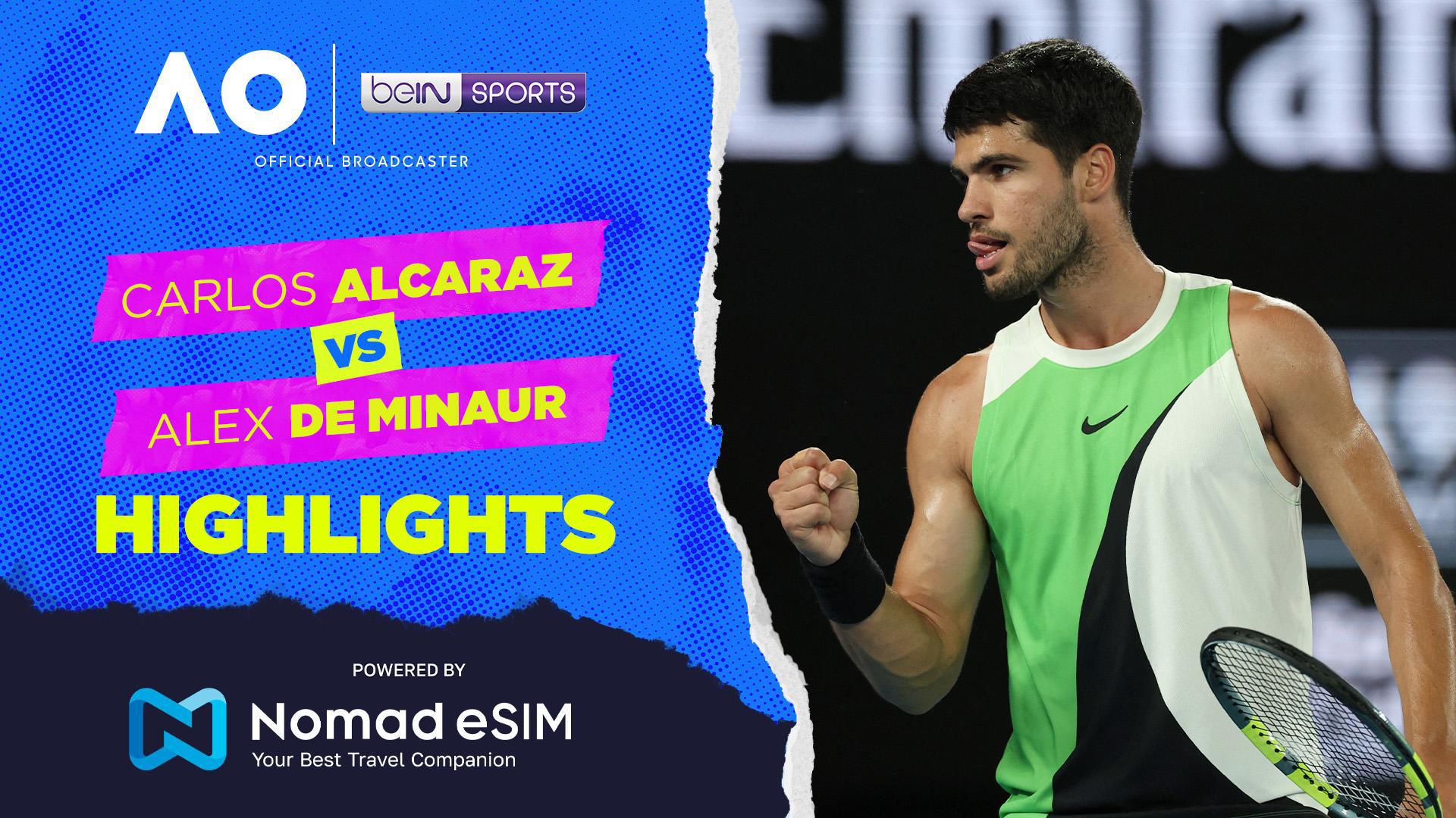 Carlos Alcaraz vs Alex de Minaur | Match Highlights | Australian Open 2026