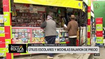 Bajan los precios de los útiles escolares y mochilas en El Alto