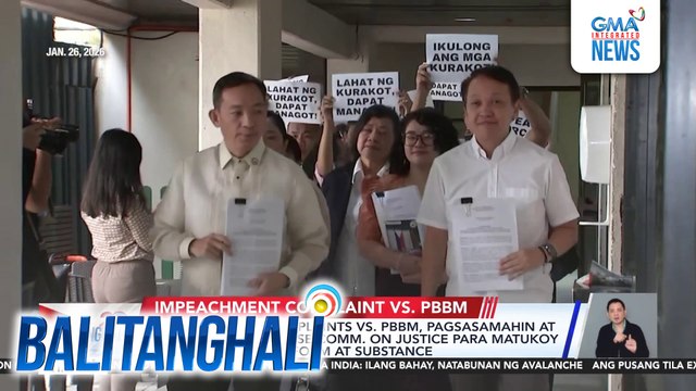 2 impeachment complaints vs. PBBM, pagsasamahin at tatalakayin ng House Comm. on Justice para matukoy kung sufficient in form at substance | Balitanghali