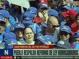 Inicia Gran Marcha del sector petrolero en respaldo a la Reforma de la Ley de Hidrocarburos