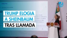 Trump elogia a Sheinbaum tras llamada "muy productiva" sobre la frontera, narco y comercio