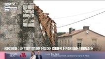 En Gironde, le toit d'une église s'effondre après le passage d'une tornade