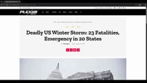 Plexus News: Brutal Winter Storm Grips US - 23 Dead, Emergency Declared in 20 States
