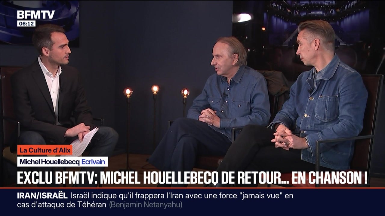 Exclu BFMTV : Michel Houellebecq de retour... en chanson ! - 28/01