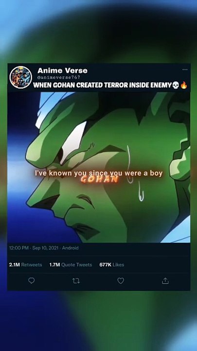 WHEN GOHAN CREATED TERROR INSIDE ENEMY💀🔥