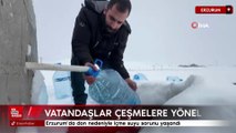 Erzurum’da don nedeniyle içme suyu sorunu yaşandı