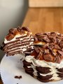 Icebox Cake Chocolat (façon Oreo Géant) 🍫 | Recette Inspirée de la Trend Cheesecake Japonais