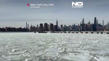 Estados Unidos: frio intenso atinge o leste, forma-se gelo nos rios