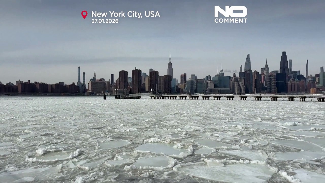 Eiseskälte im Osten der USA, Flüsse frieren zu