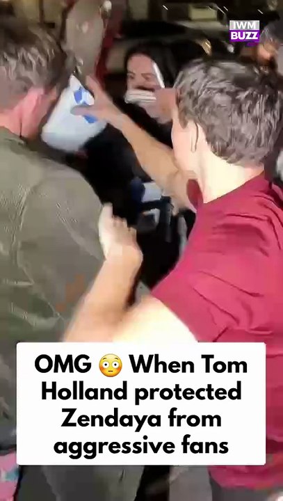 Omg, when Tom Holland protected his girlfriend Zendaya from aggressive fans during a dinner date
