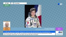 Claudie Haigneré avant le départ de Sophine Adenot dans l'espace : 