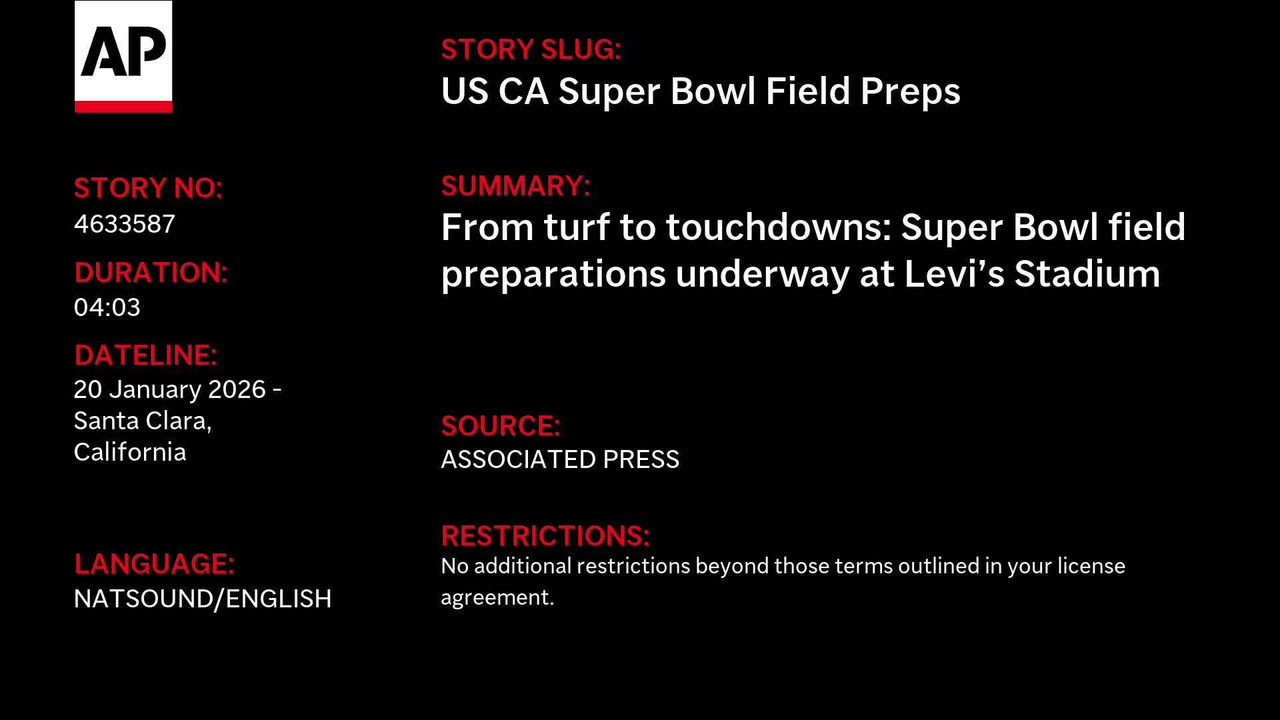 From turf to touchdowns: Super Bowl field preparations underway at Levi’s Stadium