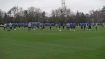 Chelsea train ahead of Champions League clash at Napoli