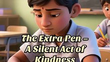 The Extra Pen – A Silent Act of Kindness Subscribe #indiananimation #storytime
