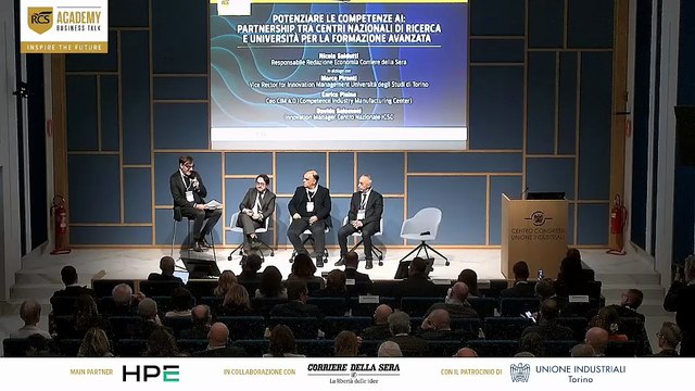 Pironti (Università degli Studi di Torino), Pisino (CIM 4.0), Salomoni (Centro Nazionale ICSC), Saldutti (Corriere della Sera)
