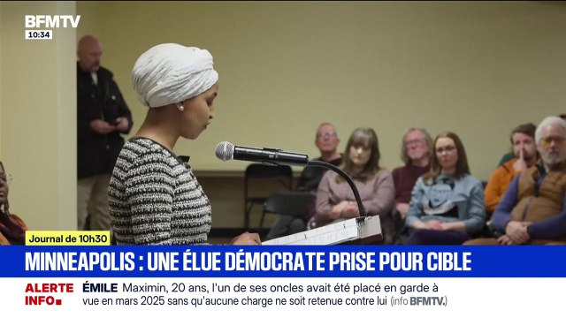 A Minneapolis, l'élue démocrate Ilhan Omar a été visée par un jet de liquide inconnu lors d'une réunion publique