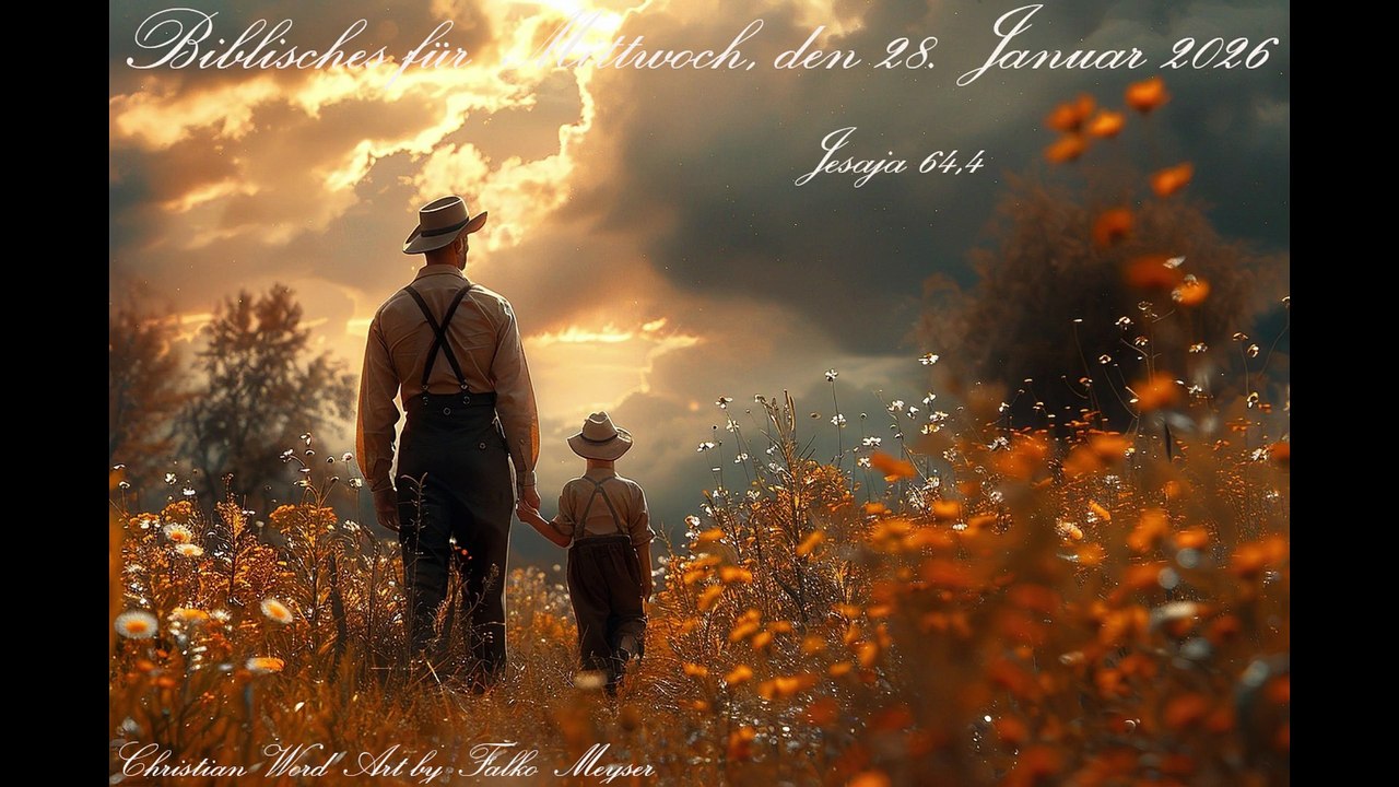 Biblisches für Mittwoch, den 28. Januar 2026, zu Jesaja 64,4