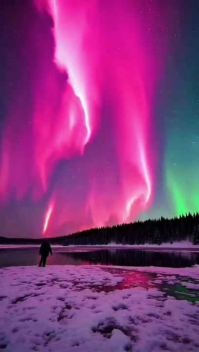 Aurora Borealis Compilation - Pink Northern Lights in Lapland and Iceland
