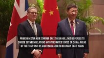 Starmer Says UK Will Not Choose Between US And China
