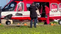 Il video dell'arrivo della premier Giorgia Meloni a Niscemi in elicottero