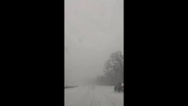US: Blinding Snow Turns I-495 Into a Whiteout During Powerful Northeast Blizzard