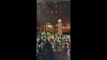 US: Hundreds Gather at Graduate Hotel in Minneapolis for Anti-ICE Protest
