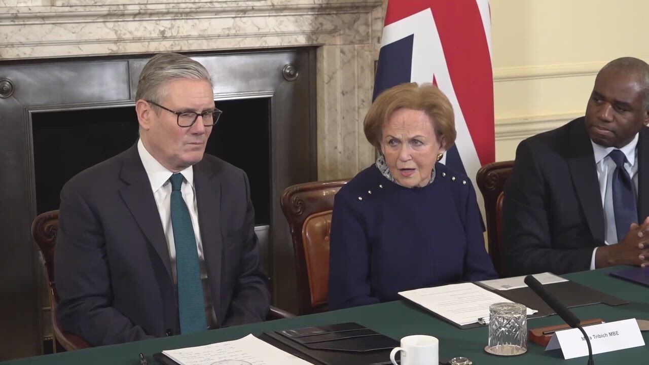 UK: Bergen-Belsen death camp survivor speaks to Cabinet in Downing Street to mark Holocaust Memorial Day