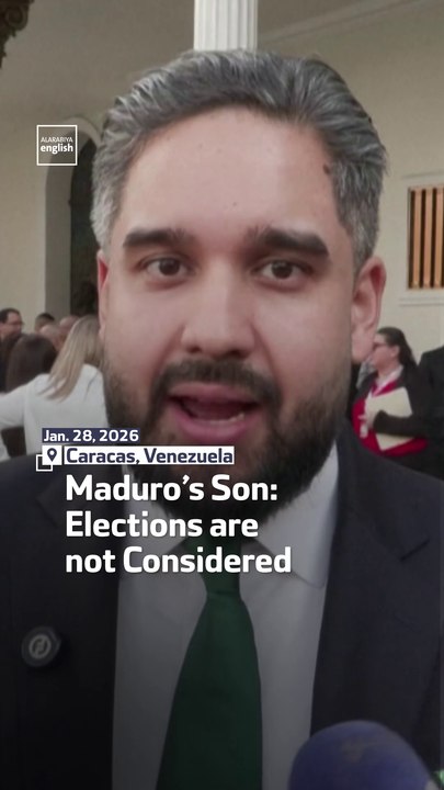 Maduro’s Son: Elections are not Considered