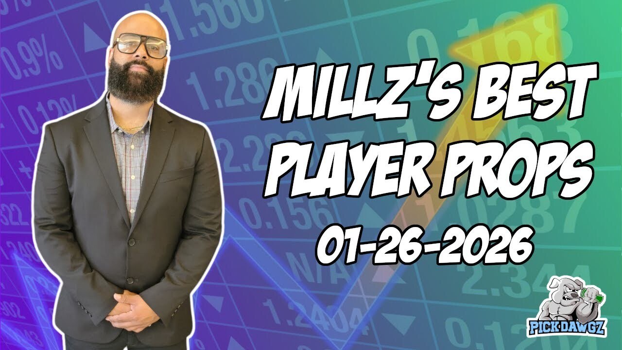 Best NBA, CBB & NHL Prop Bets today 1/26/26 | Millz Shop the Props | PickDawgz Prop Betting