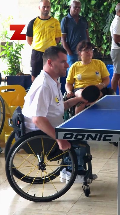 Flora Vautier et Florian Merrien - Athlètes paralympiques médaillés de bronze en tennis de table aux Jeux de Paris 2024
