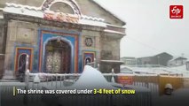 Uttarakhand: Heavy Snowfall Covers Kedarnath In White Sheet