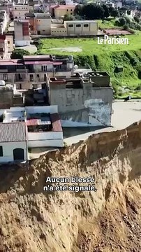 Sicile : un glissement de terrain de 4km menace tout un quartier