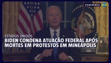 Biden critica agentes federais por mortes em Mineápolis