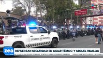 Refuerzan seguridad en la Cuauhtémoc y Miguel Hidalgo