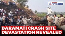 Fresh Video Shows Devastation at Ajit Pawar Plane Crash Site in Baramati
