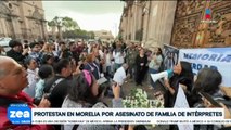 Realizan manifestación para exigir justicia por asesinato de familia de intérpretes
