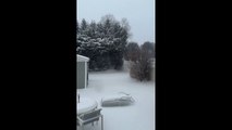 Heavy snowfall blankets Long Island during Winter Storm Fern, USA