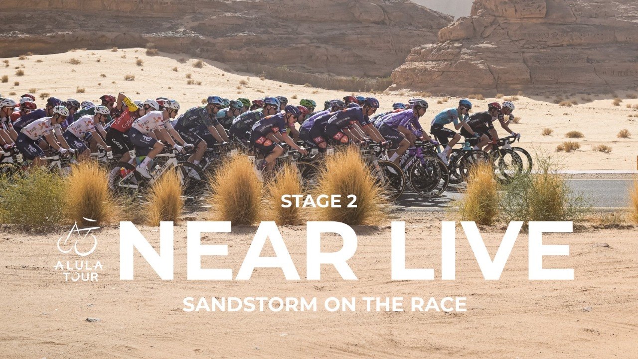 Sandstorm on the race - Stage 2 - The AlUla Tour 2026