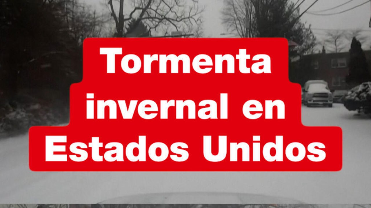 Tormenta invernal en Estados Unidos