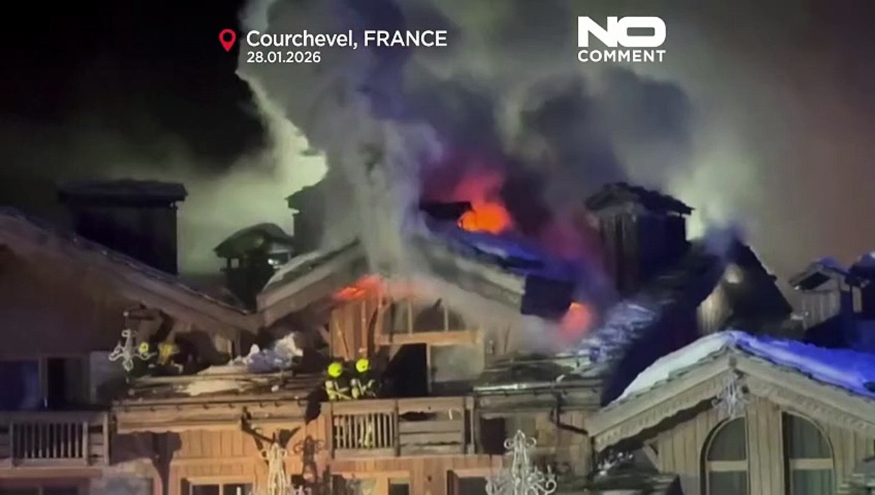 Important incendie à l'hôtel Grandes Alpes de Courchevel, des centaines de personnes évacuées