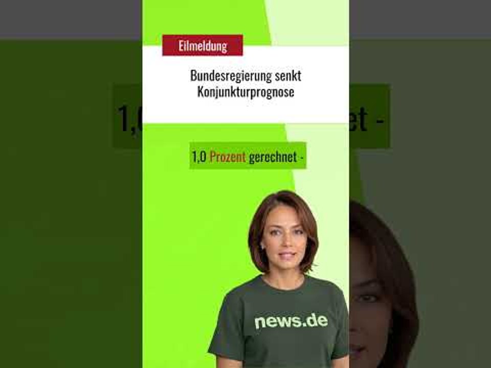 Bundesregierung senkt Konjunkturprognose