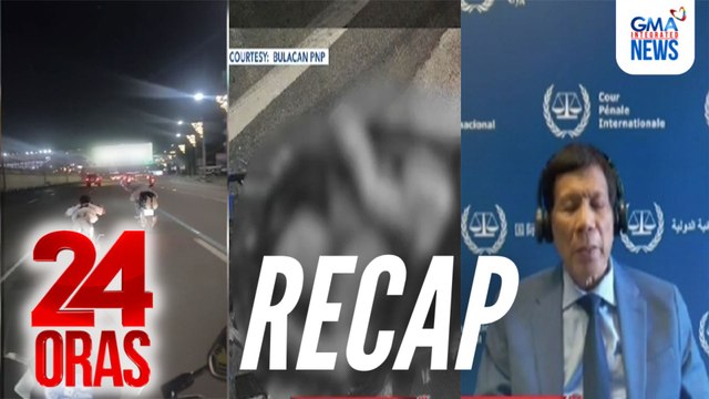24 Oras: (Part 2) 8-anyos na anak ng pulis na natagpuang patay, pinaghahanap; 2 rider na walang helmet, nag-ala 'Superman'; Confirmation of charges ni ex-Pres. Duterte, atbp