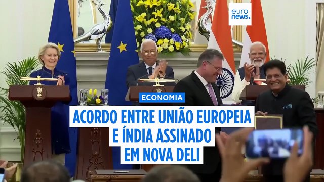 Exclusivo: acordo UE-Índia mostra que parceiros fiáveis podem trabalhar para o bem , diz António Costa à Euronews
