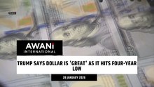 Trump says dollar is 'great' as it hits four-year low